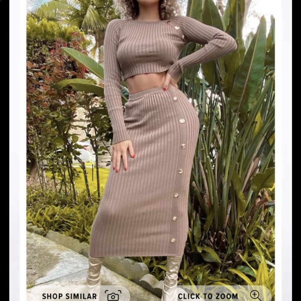 Skirt set mocha